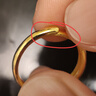 周大福Love You 足金黃金戒指(工費(fèi):120計(jì)價(jià))EOF185生日禮物 足金 約2.75g 曬單實(shí)拍圖