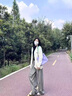 予瑾2024新款秋冬季馬海毛開衫軟糯系外穿毛衣韓版寬松外套女慵懶風(fēng)厚 米白色 S 曬單實拍圖
