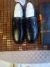 老人頭皮鞋男新款男士真皮套腳牛筋底爸爸鞋商務(wù)休閑鞋 曬單實(shí)拍圖