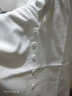 元乐申雪纺短袖衬衫女夏季薄款新款高级感法式V领中袖上衣 白色 6188 S 建议85-95斤 实拍图