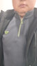 DZSF輕奢級秋冬季厚款華夫格半拉鏈衛衣男長(cháng)袖修身撞色高端立領(lǐng)外套男 灰色 4XL【體重建議：180-200斤】 曬單實(shí)拍圖