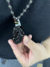 石玥珠宝冰种黑曜石貔貅吊坠 平安护身符男女士款项链挂件 水晶玛瑙 大号 实拍图