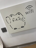 藝環(huán)宇電表箱裝飾畫配電箱多媒體遮擋路由器網(wǎng)線盒掛畫弱電箱集線箱壁畫 WIFI發(fā)財貓【白框PVC材質(zhì)】 40*30容納30*20上掀 曬單實拍圖