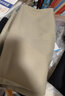 老爺車 加肥加大中老年男褲休閑大碼寬松直筒褲爸爸夏季薄款冰絲西-褲男 352卡其色-【雙褶冰絲薄款】 44碼3尺2腰圍 曬單實拍圖