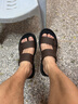 啄木鳥(niǎo)男士涼鞋真皮2026新款夏季休閑外穿透氣皮涼拖鞋防滑沙灘鞋男兩用 乳膠CQ54-1棕色 41 曬單實(shí)拍圖