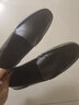 蘭普多新品男士皮鞋夏季真皮透氣豆豆鞋男鞋軟底休閑鞋韓版商務(wù)鞋駕車鞋 黑色(8836) 40 曬單實拍圖