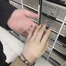 紀(jì)詩(shī)哲（GIEVSZHE）簡(jiǎn)約愛(ài)情情侶戒指一對(duì)男女求婚對(duì)戒表白送女友七夕情人節(jié)生日禮物 簡(jiǎn)愛(ài)情侶戒指(默認(rèn)活口/閉口備注尺碼聯(lián)系客服) 曬單實(shí)拍圖