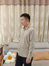 萊克斯頓男裝春季純色長(cháng)袖襯衫男商務(wù)正裝通勤襯衣職業(yè)裝男上衣 淺杏色 XL 曬單實(shí)拍圖