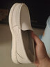 慕伊萊真皮爆米花大底護士鞋白色四季款透氣靜音防滑不累腳 白色 36 曬單實(shí)拍圖