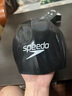 速比濤（Speedo）speedo速比濤鋼盔泳帽專(zhuān)業(yè)競賽訓練硅膠游泳帽圓頂低阻加厚快三 【經(jīng)典黑色】 均碼 曬單實(shí)拍圖