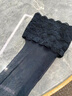 Wolford 沃爾福特Satin20D繁花系列光澤性感防滑蕾絲黑絲大腿襪21223  4273 透明膚色M 曬單實(shí)拍圖