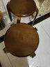 家逸家用实木换鞋凳创意凳子休闲圆凳可叠放餐凳椅子 实拍图