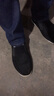 福美華（FUMEIHUA）老北京傳統布鞋男橡膠底加厚開(kāi)車(chē)鞋透氣軟底工作鞋一腳蹬休閑鞋 18-1加絨黑底-標準碼 41 曬單實(shí)拍圖