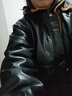 勵陽(yáng)皮衣皮褲套裝加絨加厚外賣(mài)騎手代駕男女工作服防風(fēng)防水抗寒皮棉衣 護肩皮衣皮褲套裝 2XL 【120-130斤】 曬單實(shí)拍圖