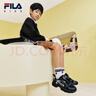 FILA斐樂(lè )兒童跑步鞋2025年秋季新款男女中大童兒童復古跑鞋 黑/銀器灰-BW 33 內長(cháng)20.5cm 曬單實(shí)拍圖