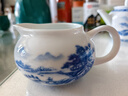 蘇氏陶瓷（SUSHI CERAMICS）國潮青花功夫茶具儲水托盤(pán)三才蓋碗茶壺薄胎茶杯中秋節禮物J0429 曬單實(shí)拍圖
