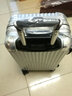 Ambassador大使拉桿箱20英寸萬向輪PC鏡面條紋行李箱飛機(jī)輪登機(jī)鉚釘鋁框箱 鋁銀色 20英寸登機(jī)箱 曬單實(shí)拍圖