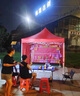 歌途樂帳篷圍布 戶外四腳透明圍擋四角傘加厚防風(fēng)防水圍邊擺攤雨棚傘布 3米藍(lán)色圍布（不透明） 曬單實(shí)拍圖
