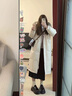 皮爾卡丹（pierre cardin）加厚零下30度羽絨服女東北超厚中長(zhǎng)款過膝2024年冬季極寒大學(xué)生 白杏色 兩個(gè)牛角扣 環(huán)保毛領(lǐng) S 適合 ( 85-110斤) 曬單實(shí)拍圖