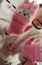 泉碧焱兒童手套秋冬季男女孩3-12歲寫(xiě)字手套翻蓋學(xué)生保暖騎行加厚五指套 翻蓋兩用【粉色兔子】 加絨加厚丨寫(xiě)字專(zhuān)用 曬單實(shí)拍圖