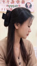 YIZUN. CHOMEL美拉德抓夾女秋冬大號高級感發(fā)夾后腦勺鯊魚夾2024新款禮物送老婆 磨砂黑色 曬單實拍圖