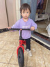 博貝臣兒童平衡車無腳踏自行車2-5歲滑行車1-3歲小孩兩輪滑步車4-6-9歲 充氣輪- 12寸 紅色 -推薦80-110cm 減震充氣輪胎 曬單實拍圖
