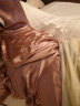 南极人女士睡衣女夏仿真丝吊带睡裙睡袍两件套性感家居服套装豆沙粉M 实拍图