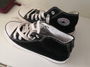 法拉步學(xué)院風(fēng)高幫帆布鞋女學(xué)生韓版百搭透氣滑板鞋子休閑鞋子女球鞋 黑色（X01） 38 曬單實(shí)拍圖