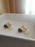 黛若原創(chuàng)珍珠青金石耳夾無耳洞女精致短款耳墜小眾設計高級耳釘環(huán) 珍珠耳夾(無耳洞佩戴) 曬單實拍圖