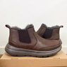 Edick品牌輕奢男鞋東北雪地棉鞋男士冬季加絨加厚防滑保暖羊皮毛一體男 棕色 【標準尺碼】 40 曬單實(shí)拍圖