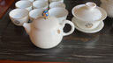 璽翰雅 景德鎮羊脂玉白瓷茶具套裝家用茶杯簡(jiǎn)約小茶杯陶瓷功夫蓋碗泡茶壺高檔客廳喝茶泡茶器茶道禮品 18件羊脂玉套裝（西施壺玉面盤(pán)） 曬單實(shí)拍圖