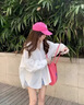 喜詩(shī)萊 CESLAY2025春季新款套裝女學(xué)生跳舞韓版寬松長(cháng)袖襯衫+吊帶+工裝闊腿褲潮白色襯衫+白吊帶+灰工裝褲S 建議70-95斤 曬單實(shí)拍圖