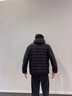 鴨鴨品牌輕薄羽絨服男短款春秋新款休閑內(nèi)搭輕便大碼保暖羽絨內(nèi)膽外套 黑色（連帽） L (175) 【建議130-155斤】 曬單實(shí)拍圖