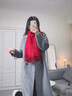 浪莎100%羊絨圍巾女2025秋冬新款韓版圍脖加厚保暖披肩母親生日禮物 中國紅 曬單實拍圖