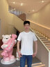 名創(chuàng)優(yōu)品（MINISO）冰絲T恤男夏季男生運動休閑寬松短袖2025新款涼感透氣速干衣服男t 白色(純色) XL 180(不起球不掉色) 曬單實拍圖