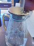 森高派冷水壺玻璃耐高溫家用涼白開(kāi)水杯耐熱泡茶壺涼水壺玻璃大扎壺套裝 透明色盛夏壺2000ml1只 曬單實(shí)拍圖