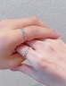 MZMZ森林微光情侶戒指PT950鉑金活口求結(jié)婚對戒高級感214禮物送女友 森林微光對戒【不刻字】 曬單實拍圖