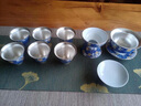 井瓷鎏銀999純銀功夫茶具整套裝高端茶杯送長(cháng)輩領(lǐng)導客戶(hù)老師喬遷禮物 波濤洶涌銀茶具套裝 11頭 曬單實(shí)拍圖