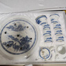 蘇氏陶瓷（SUSHI CERAMICS）國潮青花功夫茶具大套組儲水托盤(pán)三才蓋碗泡茶壺禮盒裝薄胎茶杯 溪山訪(fǎng)友套組 曬單實(shí)拍圖