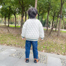 G.duck兒童外套女童韓版棒球服短款棉服女寶寶秋冬2026新款洋氣時(shí)髦上衣 Ter外套 白色 120 適合身高110-120CM 曬單實(shí)拍圖