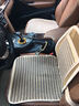 笨斯基汽車(chē)坐墊三件套四季通用冰絲單片坐墊四方墊椅墊沙發(fā)墊免綁防滑無(wú)靠背夏季座墊 米色三件套1件 曬單實(shí)拍圖