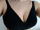 冰裳秀無(wú)鋼圈文胸薄款全罩杯大胸顯小調整型大碼內衣女無(wú)海綿收副乳G 顯瘦黑【無(wú)鋼圈 超薄 四排五扣】 38/85E 曬單實(shí)拍圖