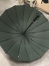 顧得16骨單人純色商務(wù)直柄直桿雨傘全自動(dòng)打開(kāi)直柄傘 墨綠 曬單實(shí)拍圖