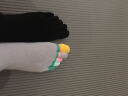 杜威克 瑜伽袜子硅胶防滑练功舒适按摩五指袜耐磨运动透气吸汗灰色 实拍图