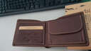風(fēng)泊手工 新品手工男士頭層牛皮錢(qián)包短款錢(qián)夾潮休閑韓版定制真皮錢(qián)包短款零錢(qián)位錢(qián)包 免費刻字皮夾 紅棕色 曬單實(shí)拍圖