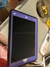 麗真 硅膠套皮套保護套外殼適用于海底撈2017新款iPad 9.7英寸平板電腦 A1822防摔保護殼 黑色+紫色+鋼化膜電容筆 曬單實(shí)拍圖