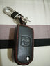 安美盛 馬自達2M3M5M6馬8星騁睿翼汽車(chē)真皮鑰匙包鑰匙套鑰匙扣 專(zhuān)用遙控器皮套汽車(chē)用品 折疊兩鍵-黑色款 阿特茲/馬自達M6/馬自達CX-5 曬單實(shí)拍圖