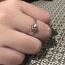 鑫萬(wàn)福 鉆戒天使之吻18K金鉆戒鉑金鉆石戒指女求婚戒指/結(jié)婚送女友禮物 PT950鉑金 10分鉆戒 曬單實(shí)拍圖
