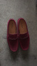 奇策夏季新款豆豆鞋男鞋牛皮時(shí)尚休閑鞋英倫懶人駕車(chē)鞋男士一腳蹬套腳商務(wù)休閑皮鞋百搭大碼鞋子男潮 9102 酒紅色 42 皮鞋碼 曬單實(shí)拍圖