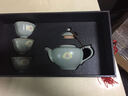 東道汝窯河南非遺功夫整套茶具套裝 2012年老東道陶瓷茶壺茶 空無茶組 天青色 1個 曬單實拍圖